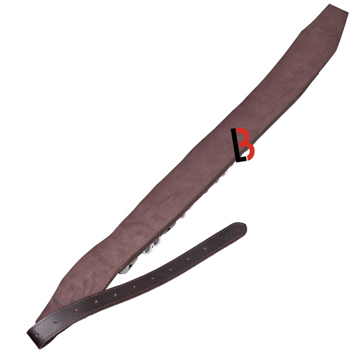 Double Barreled Shotgun Shotshell Bandolier Belt Shell Belt Ammunition Carrier - Leather Bond