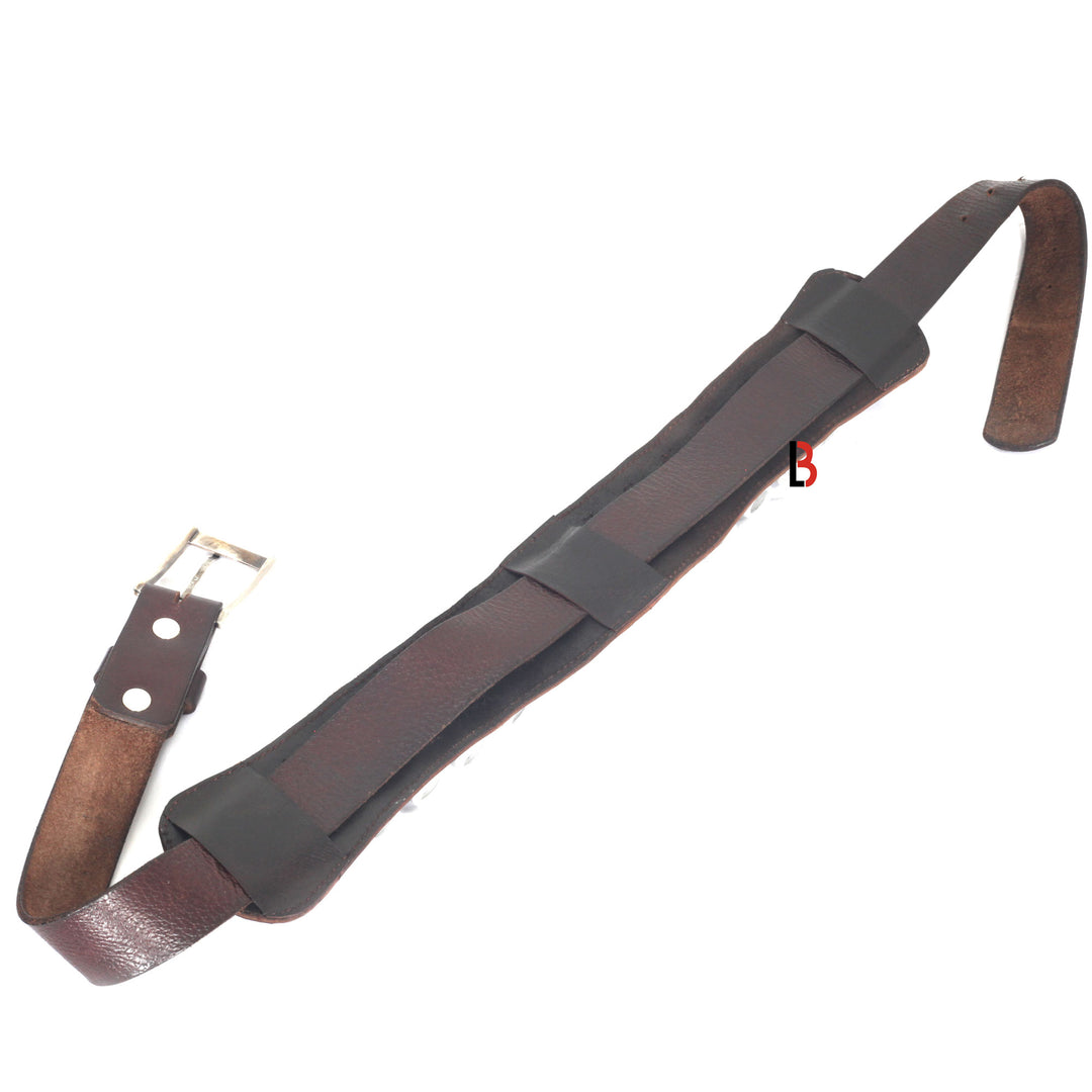 Cowhide Leather Shotgun Shotshell Reload Holder with Belt Loop 12 Gauge Shells - Leather Bond