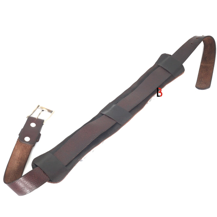 Cowhide Leather Shotgun Shotshell Reload Holder with Belt Loop 12 Gauge Shells - Leather Bond