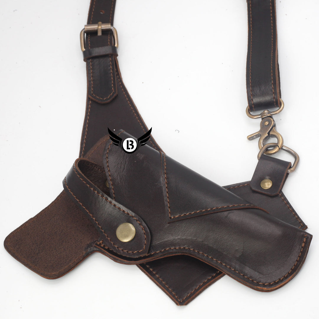 Cowhide Leather Vertical Concealed Holster Right and Left Handers Universal Size - Leather Bond