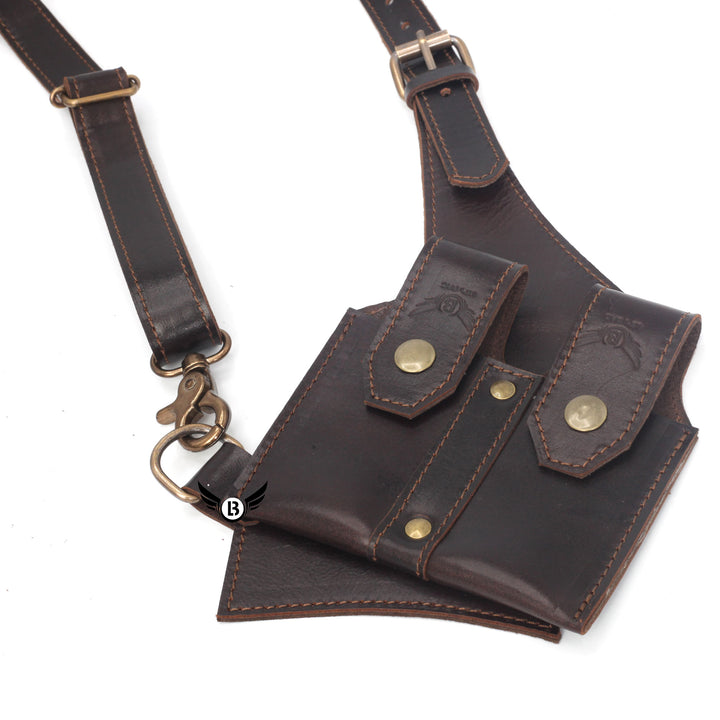 Cowhide Leather Vertical Concealed Holster Right and Left Handers Universal Size - Leather Bond