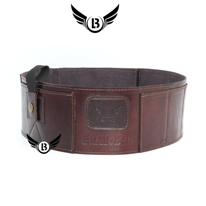 Cowhide Leather BRAVOBELT Belly Band Holster for Concealed Carry - Ambidextrous - Leather Bond