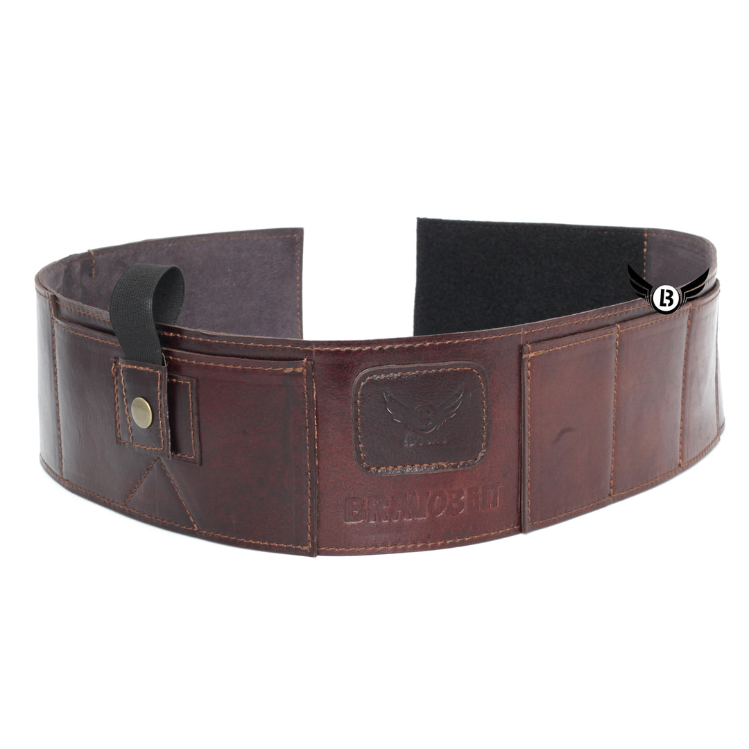 Cowhide Leather BRAVOBELT Belly Band Holster for Concealed Carry - Ambidextrous - Leather Bond