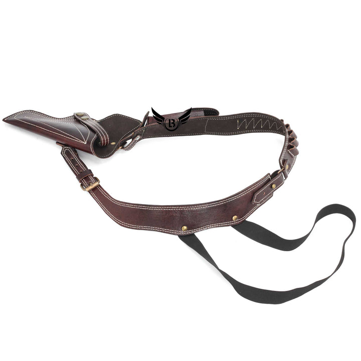 Cowhide Leather Vertical Concealed Holster Right Handers Universal Size - Leather Bond