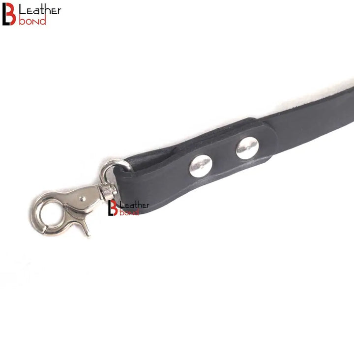 BDSM Leash Lead for Pet Play, Puppy Play, Kitten Play or other submission Quality Bondage Leash Leather Bond