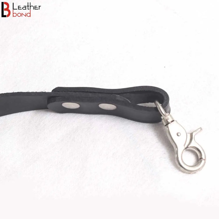 BDSM Leash Lead for Pet Play, Puppy Play, Kitten Play or other submission Quality Bondage Leash Leather Bond