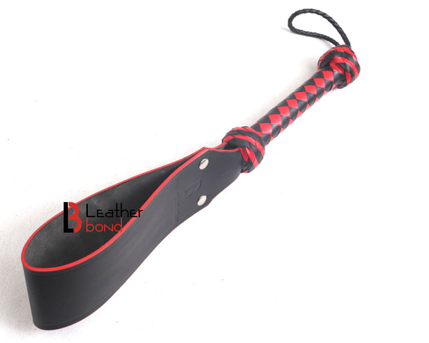 Spanking BDSM Paddle Slapper Thick, Medium Weight Hand Made 2 layer Real Cowhide Saddle Leather