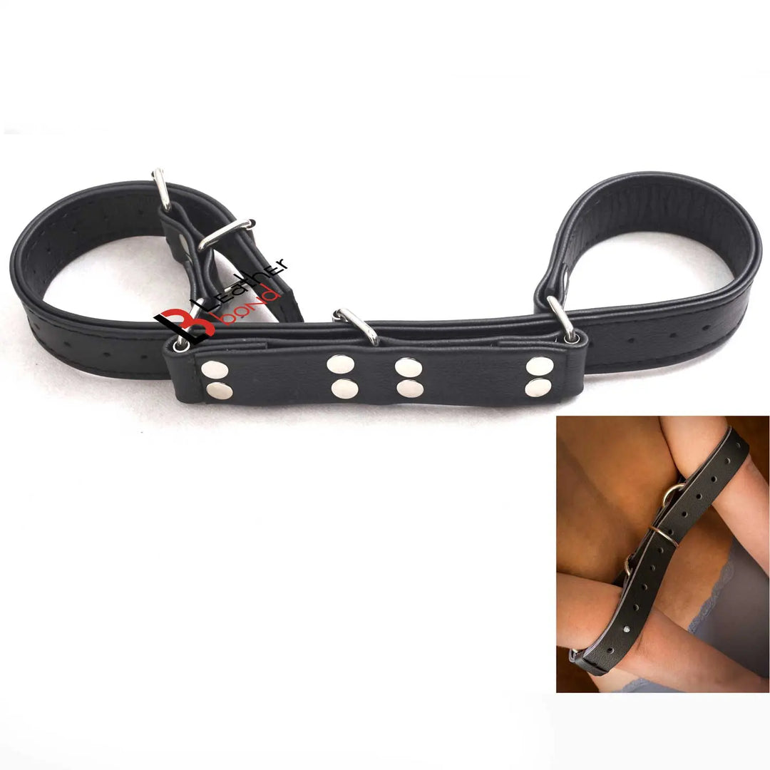 Restraint Hobble Belt  Made with 100 % Genuine Cowhide Leather for BDSM Leather Bond