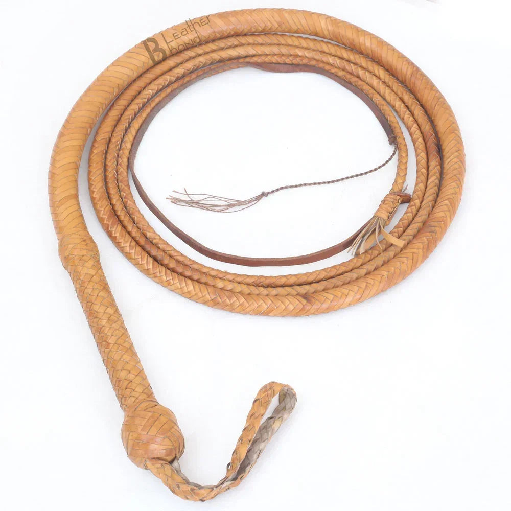 kangaroo hide whip for whip cracking and equestrian training