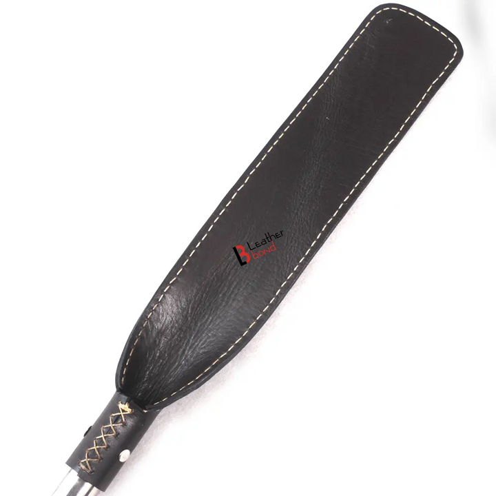 Real Cow Hide Belting Leather Paddle Slapper Lightweight and flexible with Steel Handle - Leather Bond